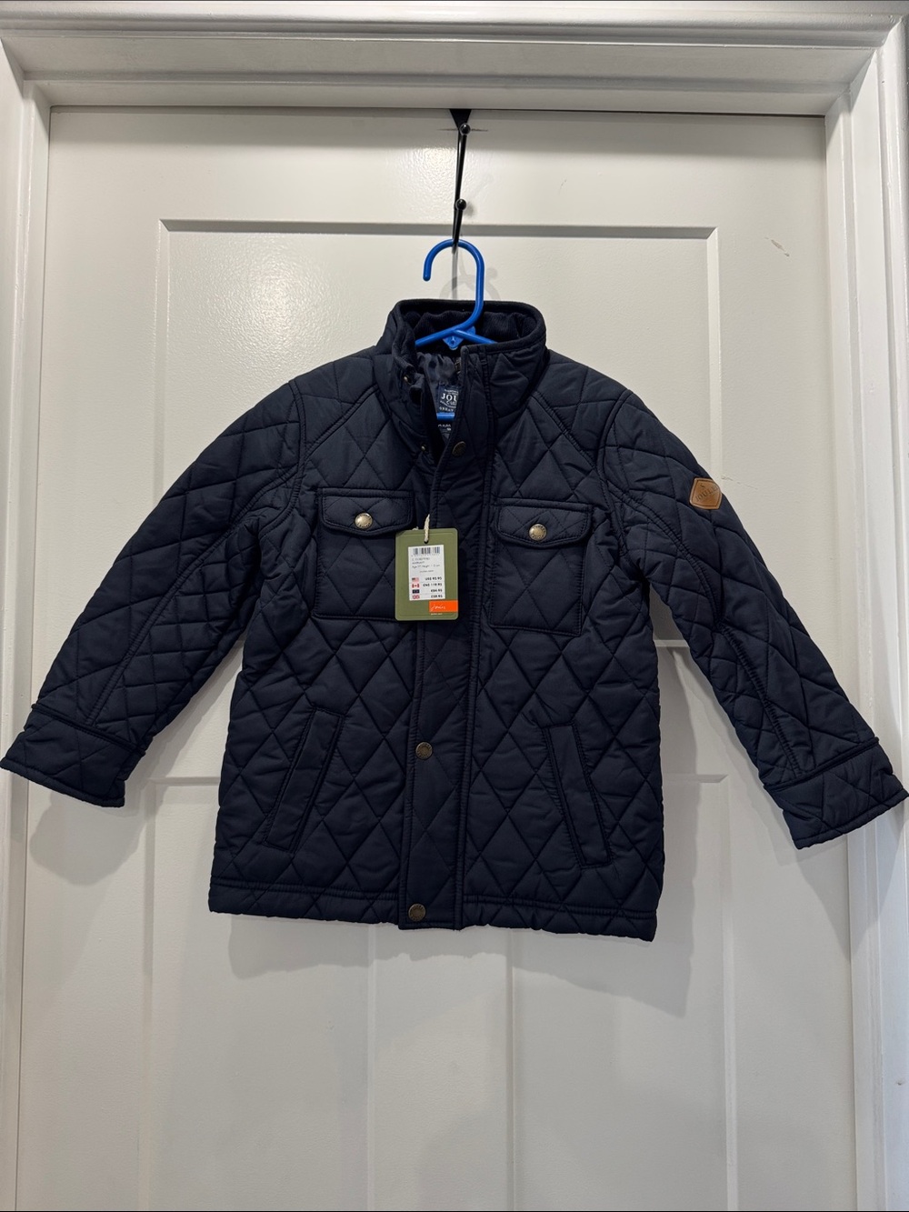 NWT Joules Navy Quilted Kids Puffer Jacket Size 5Y